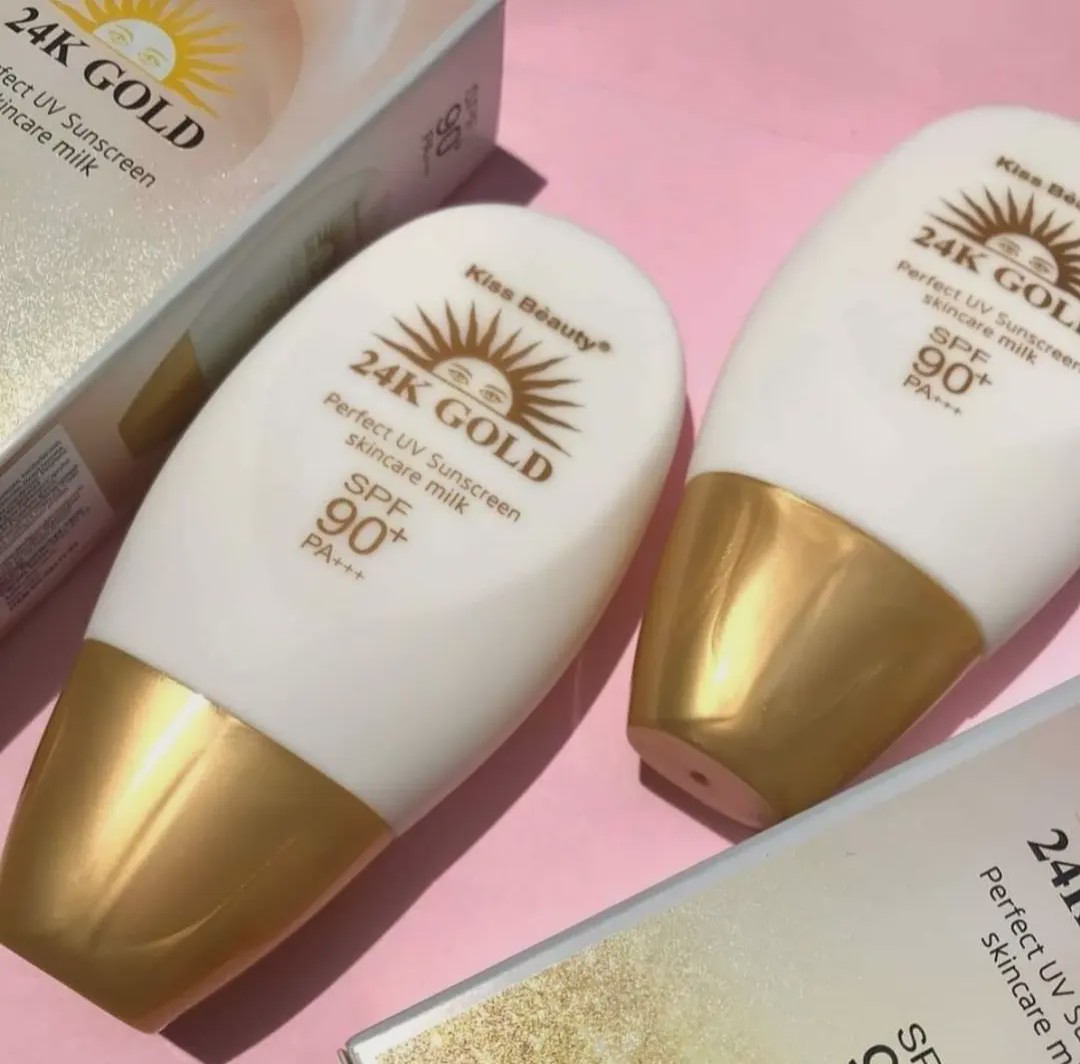 ضدآفتاب رنگی طلا 24k 90spf