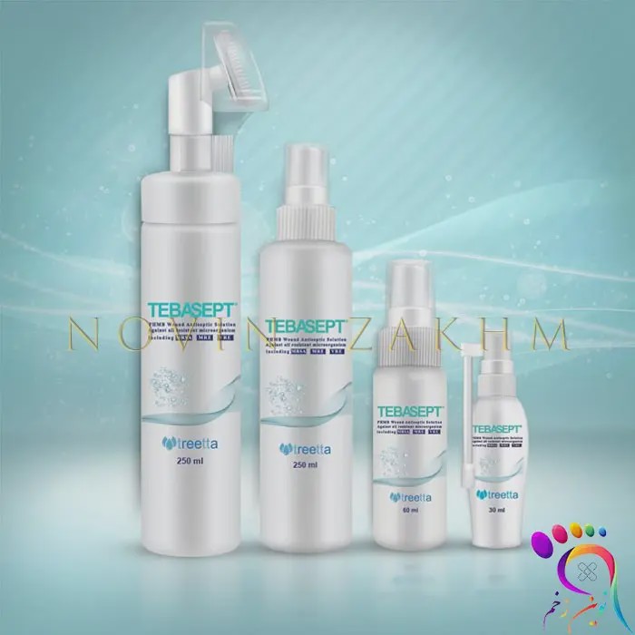 اسپری پیشرفته آنتی میکروبیال زخم طباسپت 60 میل