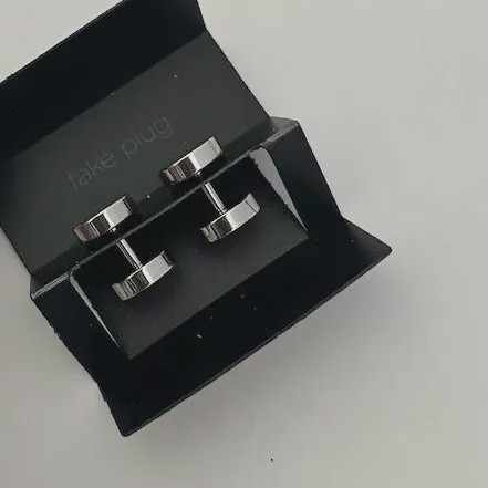 گوشواره پیچی دو طرفه استیل رنگ ثابت