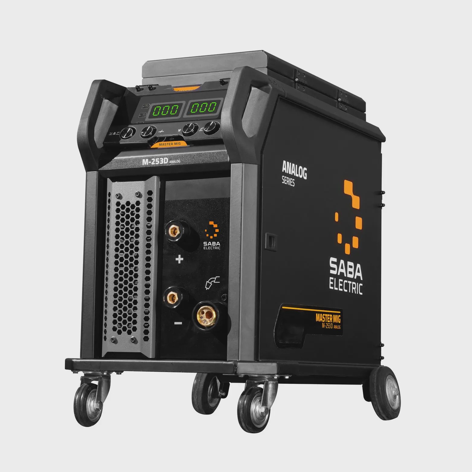 دستگاه جوش MIG MAG تکفاز اینورتری هواخنک MASTER MIG M-253D ANALOG آنالوگ، چرخدار