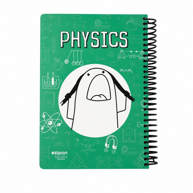 دفتر مشق 100 برگ سیمی الیپون مدل Physics