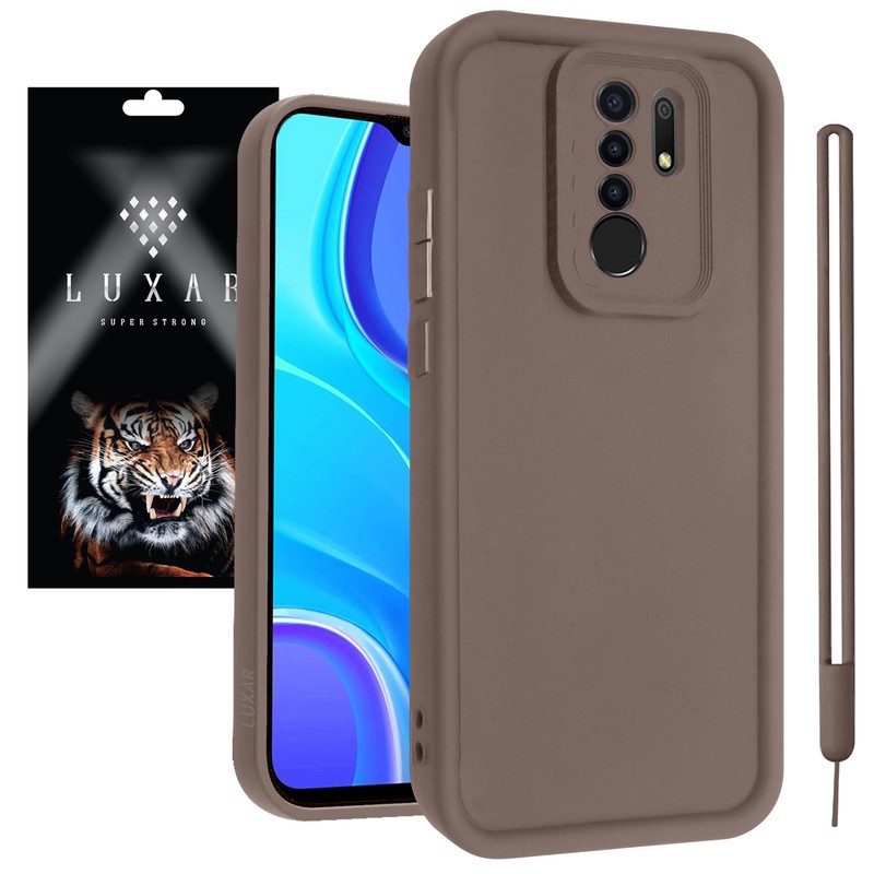 کاور لوکسار مدل redmi9 -Puffer band مناسب برای گوشی موبایل شیائومی Redmi 9 Redmi 9 Prime Poco M2 به همراه بند آویز