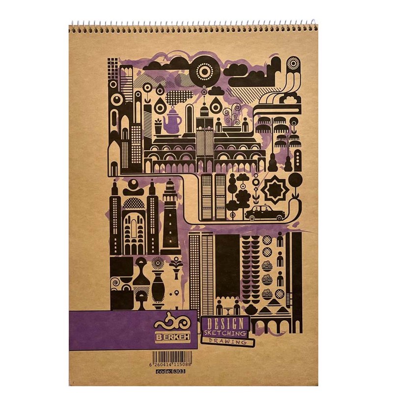دفتر طراحی 60 برگ برکه سایز A3 کد 6303