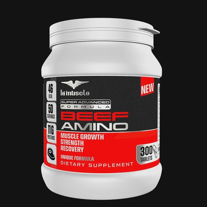 آمینو بیف 300تایی ریکاوری و رشد عضله های ماسل آلمان hi muscle AMINO BEEF