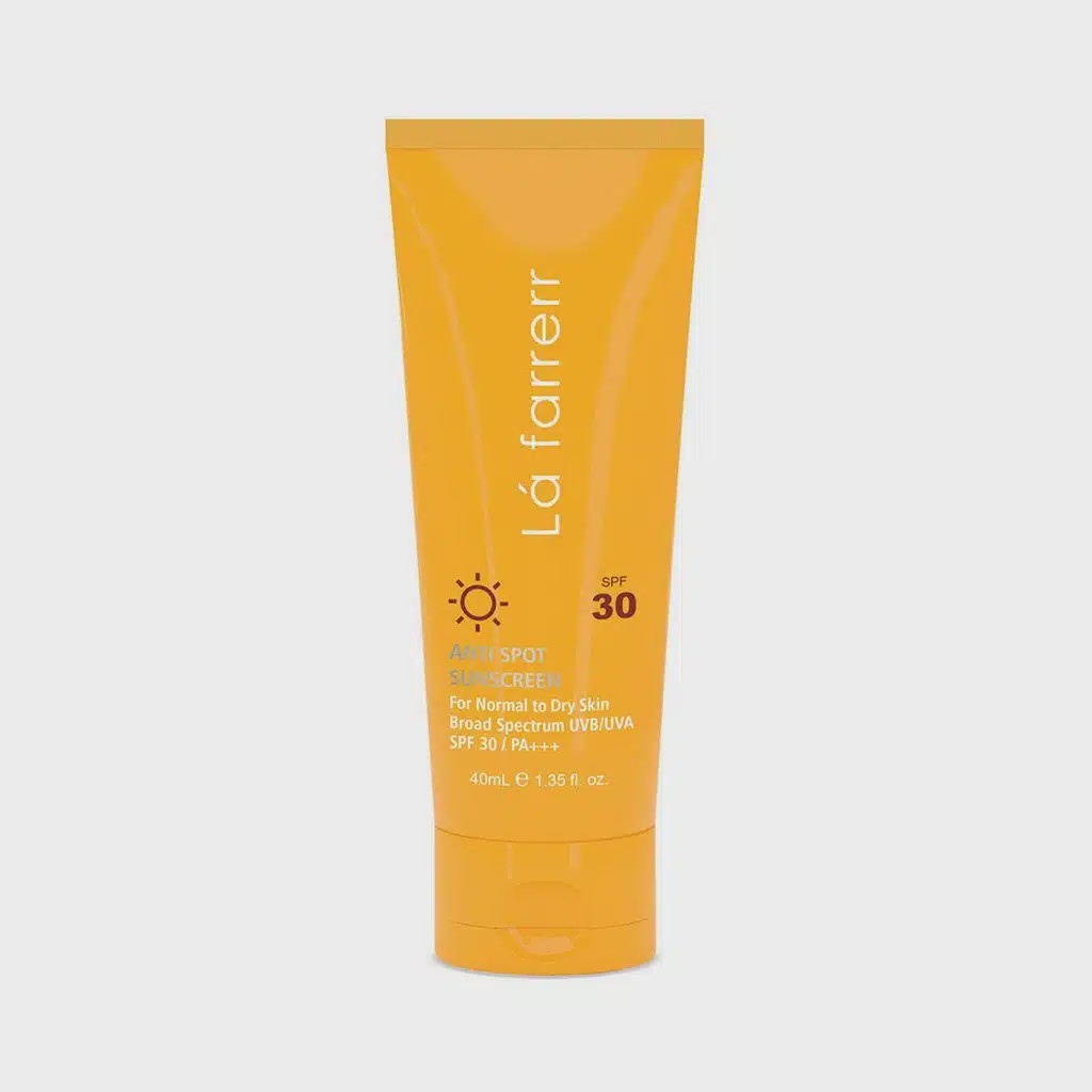 کرم ضد آفتاب SPF30 پوست خشک و معمولی لافارر ضدلک و بدون رنگ 40 میلی لیتر