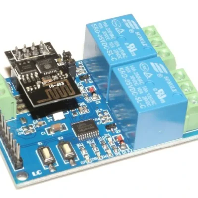 ماژول رله 2 کاناله 5 ولت با قابلیت کنترل WiFi ESP8266