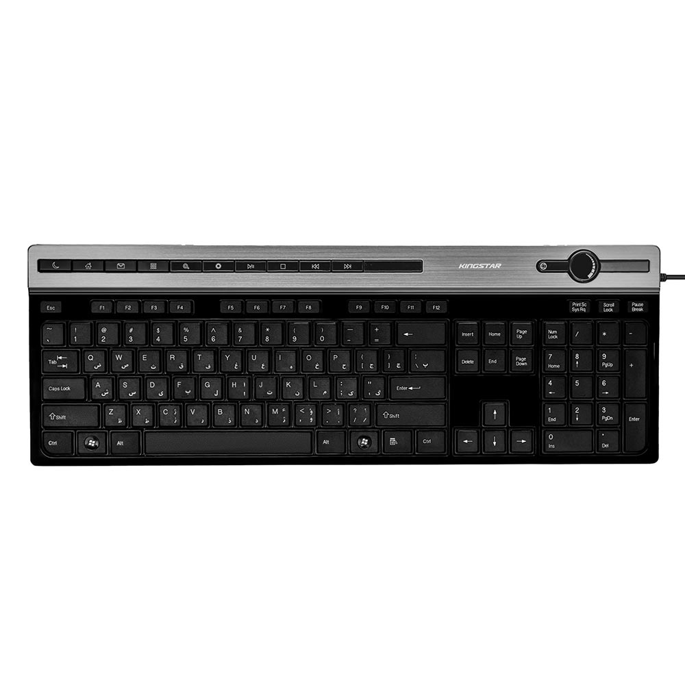 کیبورد با سیم کینگ0 استار مدل KB92