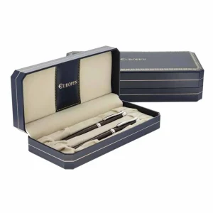 ست خودکار و خودنویس یوروپن مدل EUROPEN STAND بدنه قهوه ای