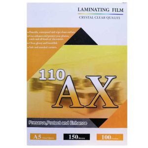 طلق پرس A5 براق 150 میکرون مدل AX110 بسته 100 عددی