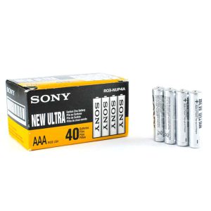 باتری نیم قلمی سونی مدل New Ultra AAA بسته 4 عددی