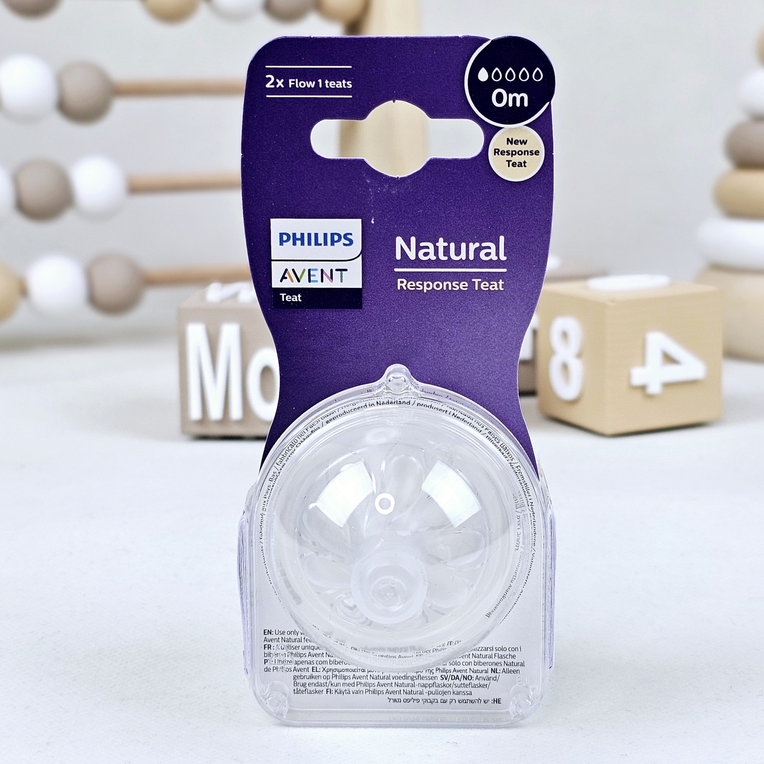 "سرشیشه فیلیپس اونت Natural Response سایز 0 ماه 1 قطره (فروش تکی از پک دوعددی - اقتصادی و کاربردی)" AVENT