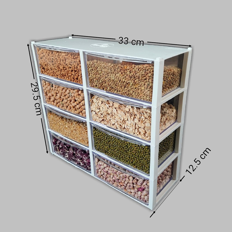 ست جای حبوبات 8 پارچه مدل ستایش