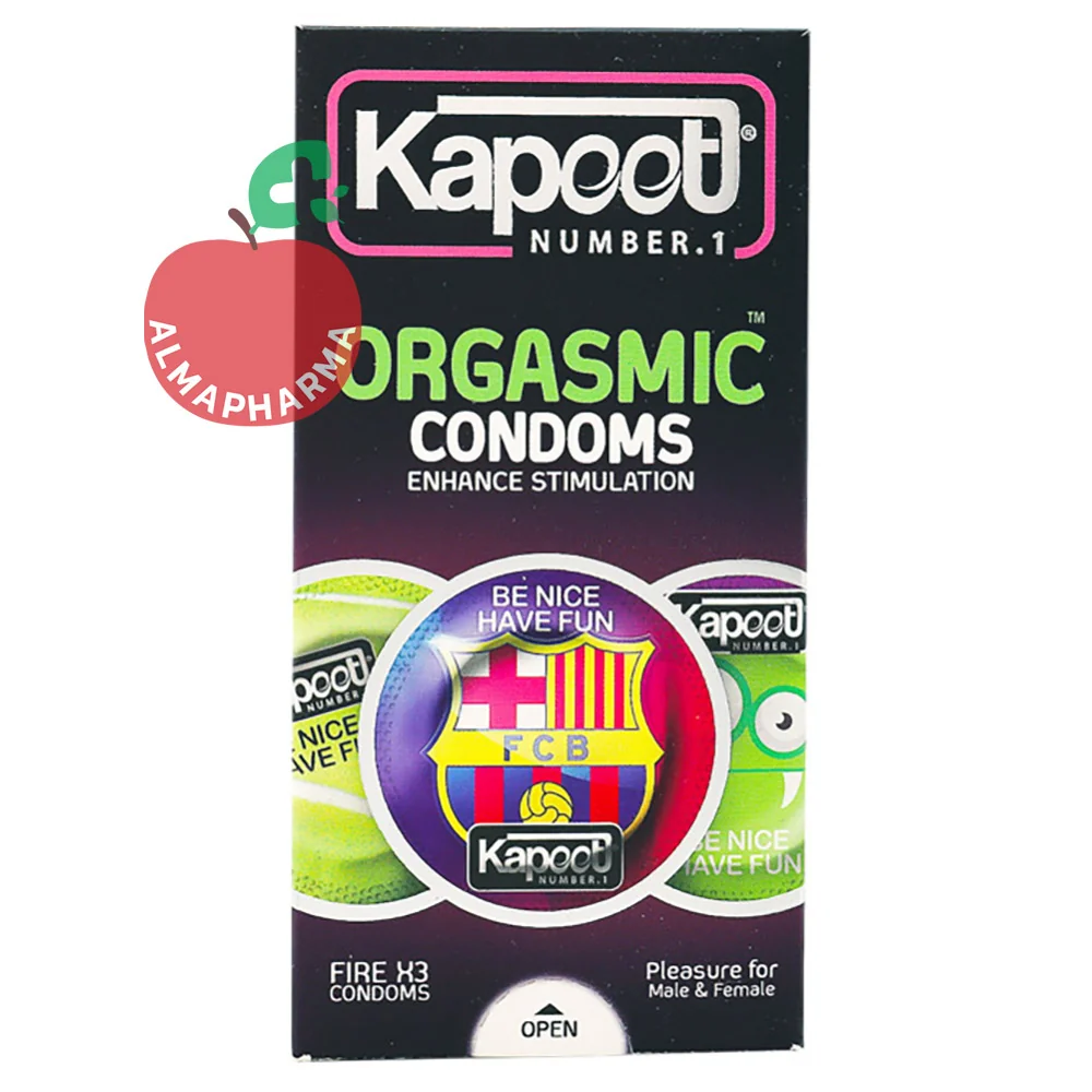 کاندوم کاپوت مدل Orgasmic تاخیری ارگاسمیک بسته 12 تایی