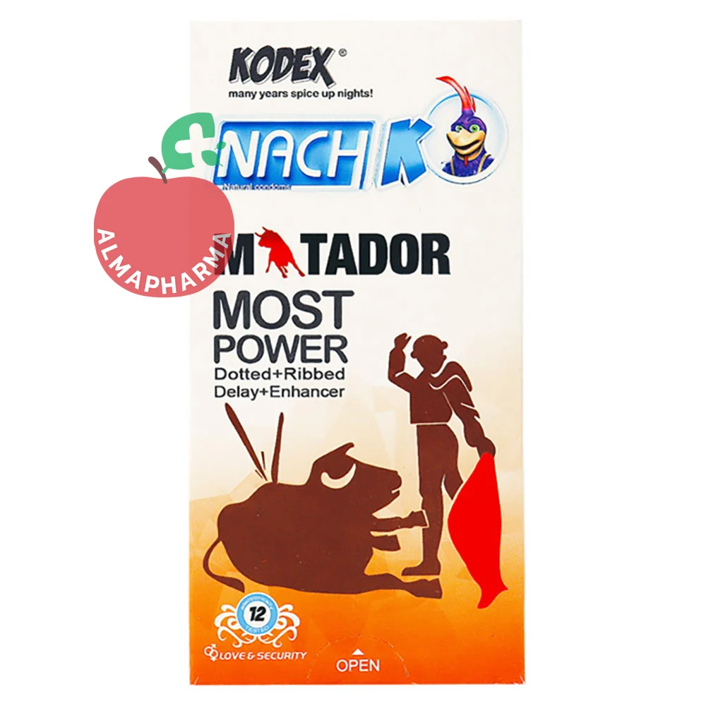 کاندوم خاردار و حلقوی کدکس مدل ماتادور MATADOR بسته 12 عددی