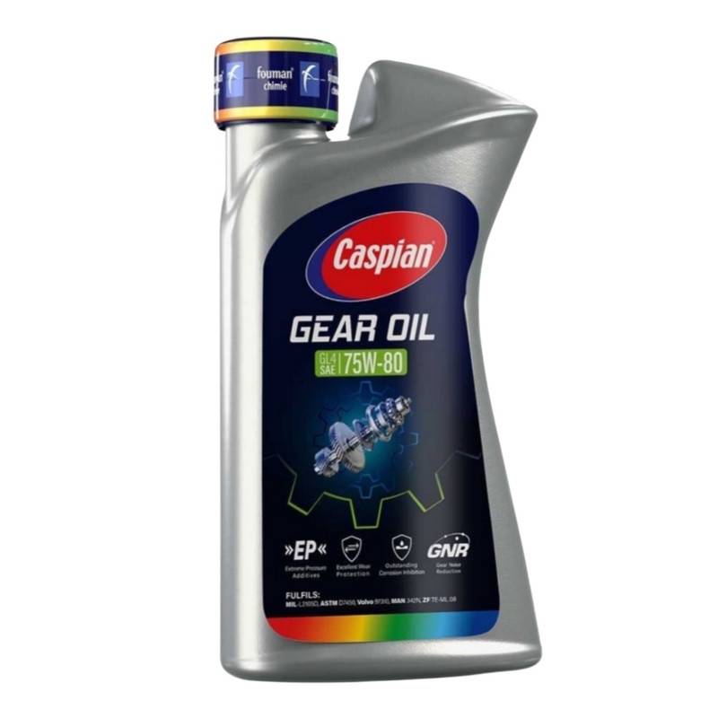 روغن دنده واسکازین گیربکس دستی کاسپین مدل 75W80 GL4 حجم 950 میلی لیتر