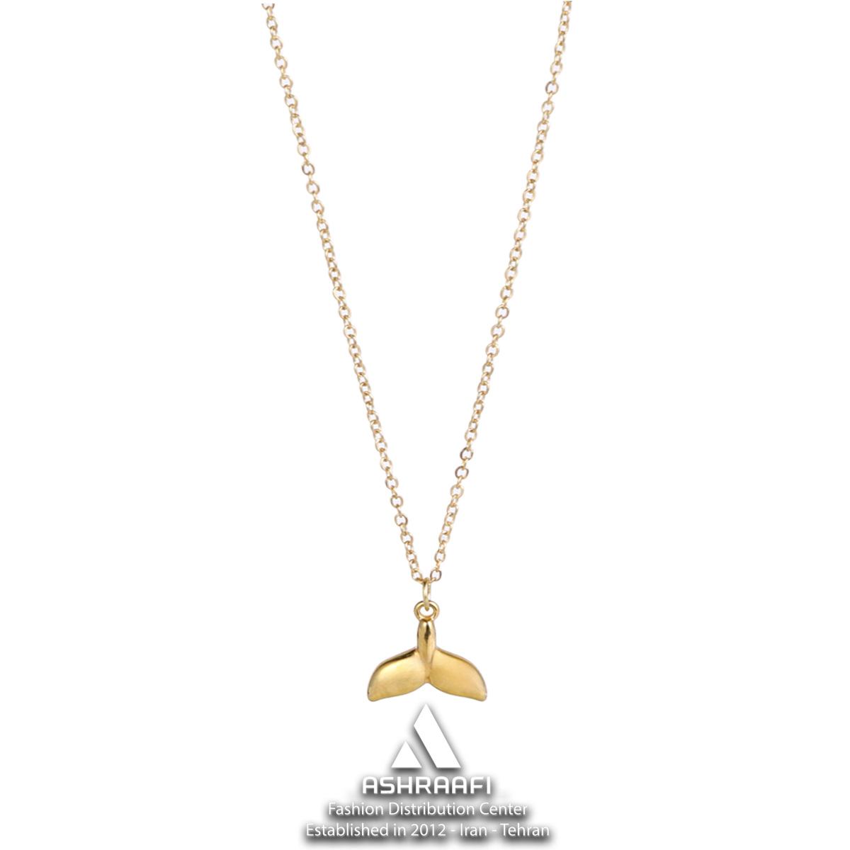 گردنبند زنانه دم وال Fish Tail Necklace-01
