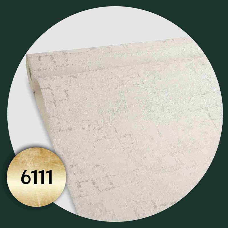 کاغذ دیواری طرح مدرن طوسی کد 6111