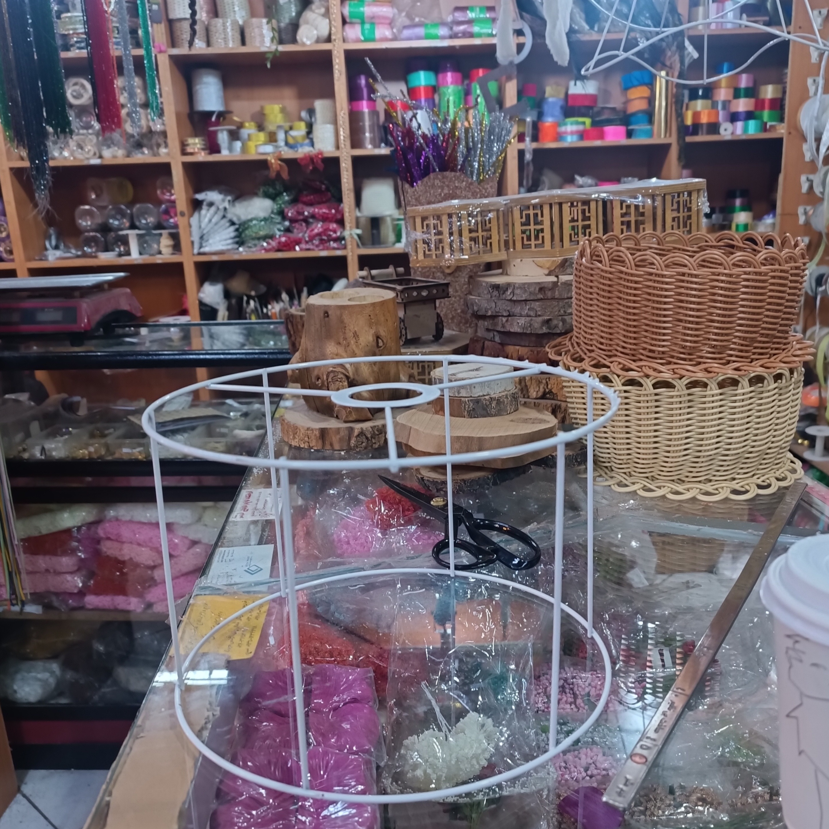 فریم لوستر استوانه قطر 30 ارتفاع 18