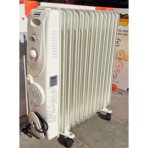 شوفاژ برقی رومانتیک هوم مدل 42K 13 پره فن دار