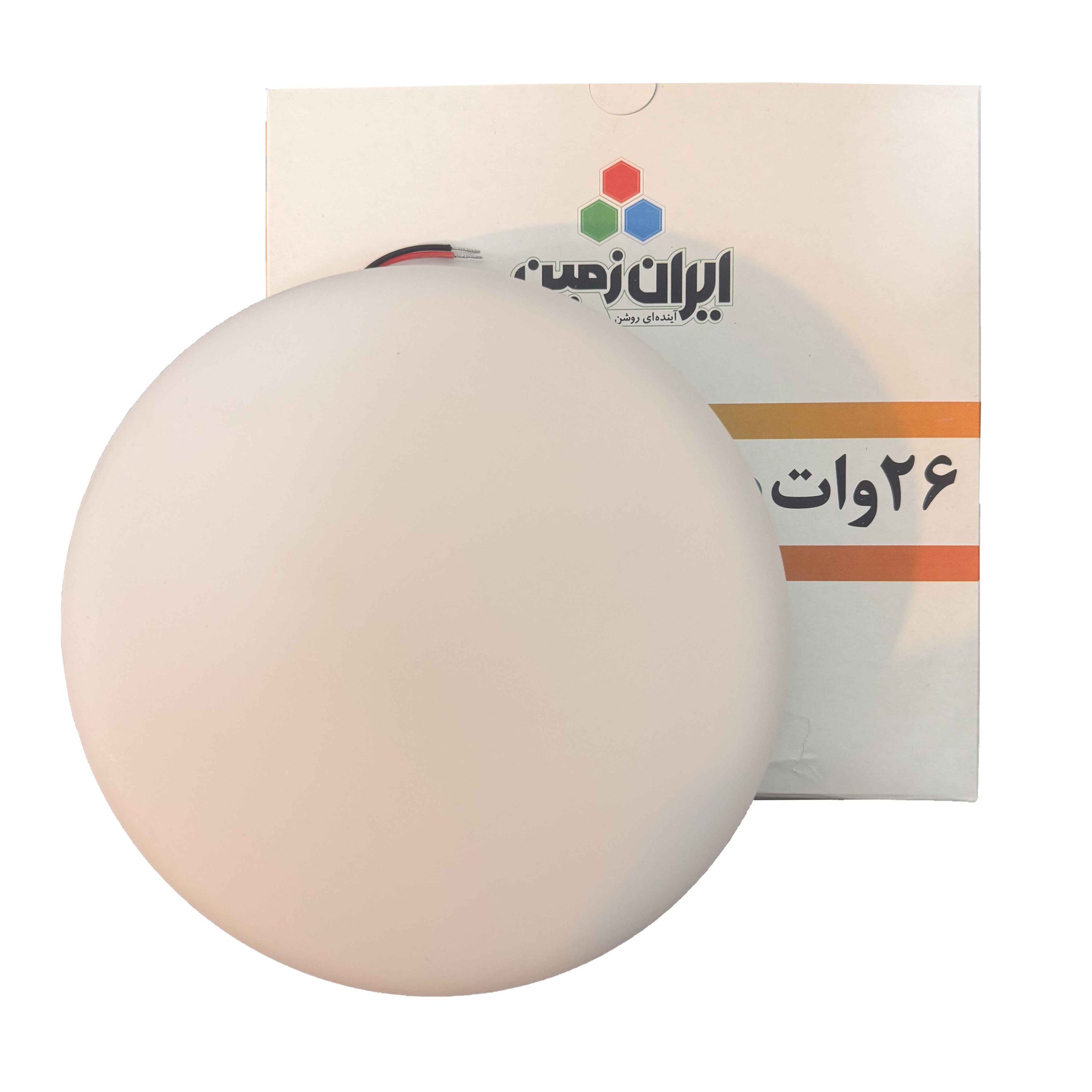 پنل SMD توکار فول لایت 26وات فنر متغیرگرد آفتابی ایران زمین