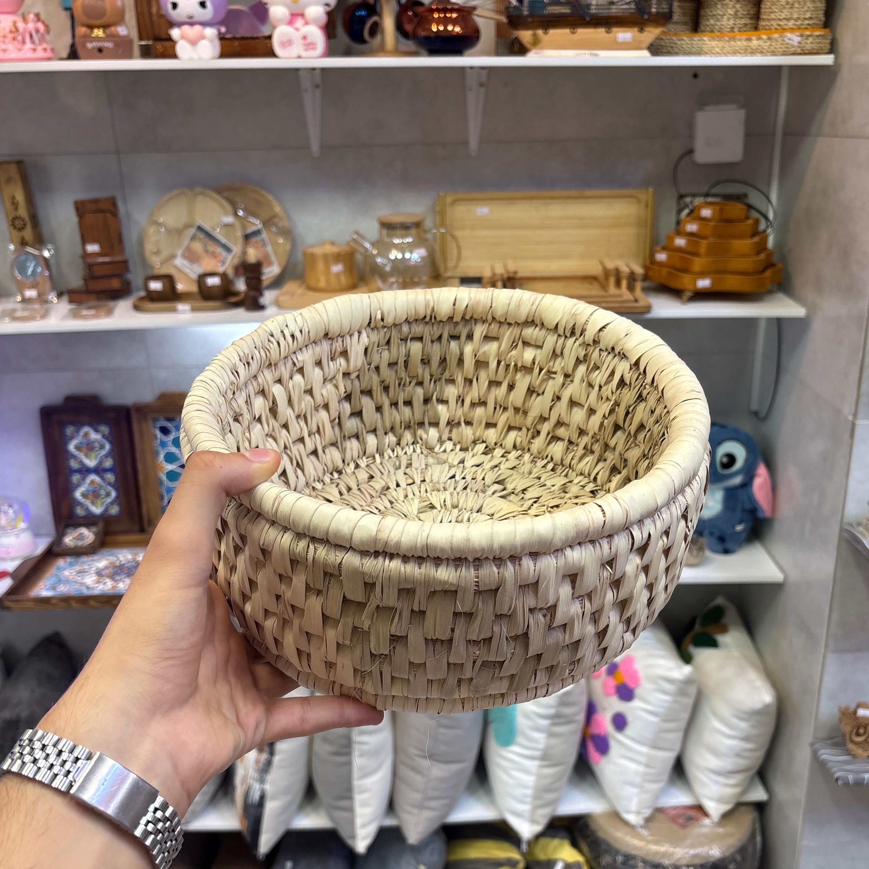 کاسه حصیری آجری بزرگ