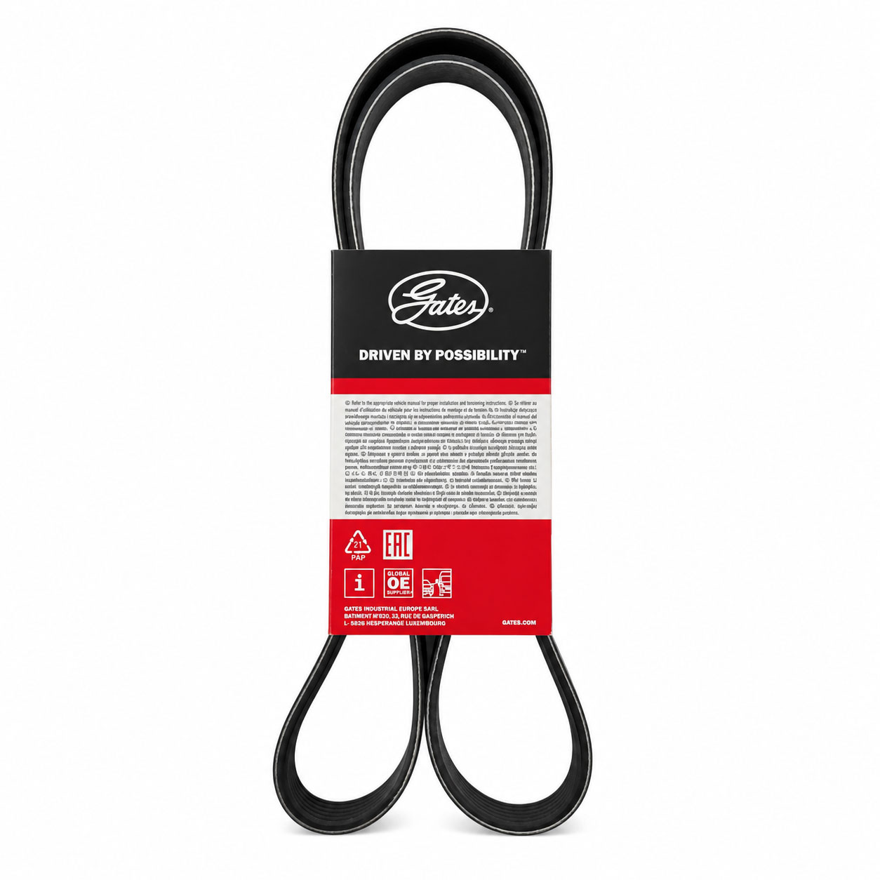 تسمه دینام پژو 405 (1660) پاورگریپ (گتس GATES) اصلی | 6PK1660