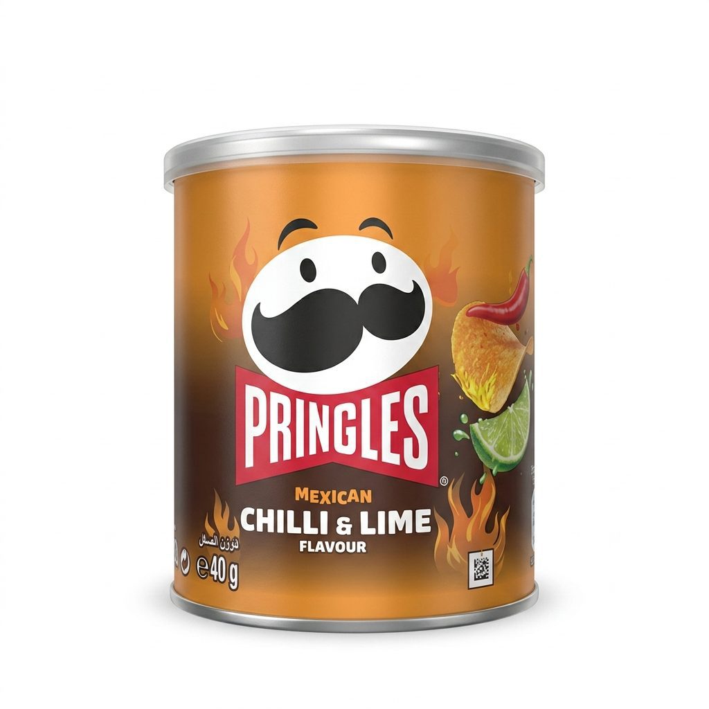 مینی چیپس پرینگلز مکزیکی طعم چیلی و لیمو 40 گرمی | Pringles Mexican Chilli & Lime