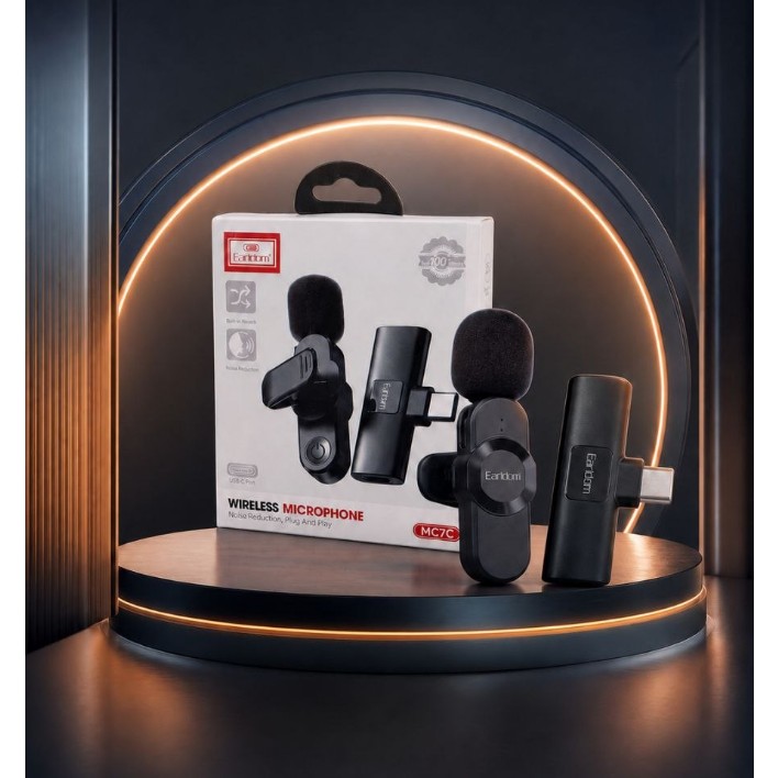 میکروفون یقه ای بی سیم ارلدام ET-MC7C Type-C