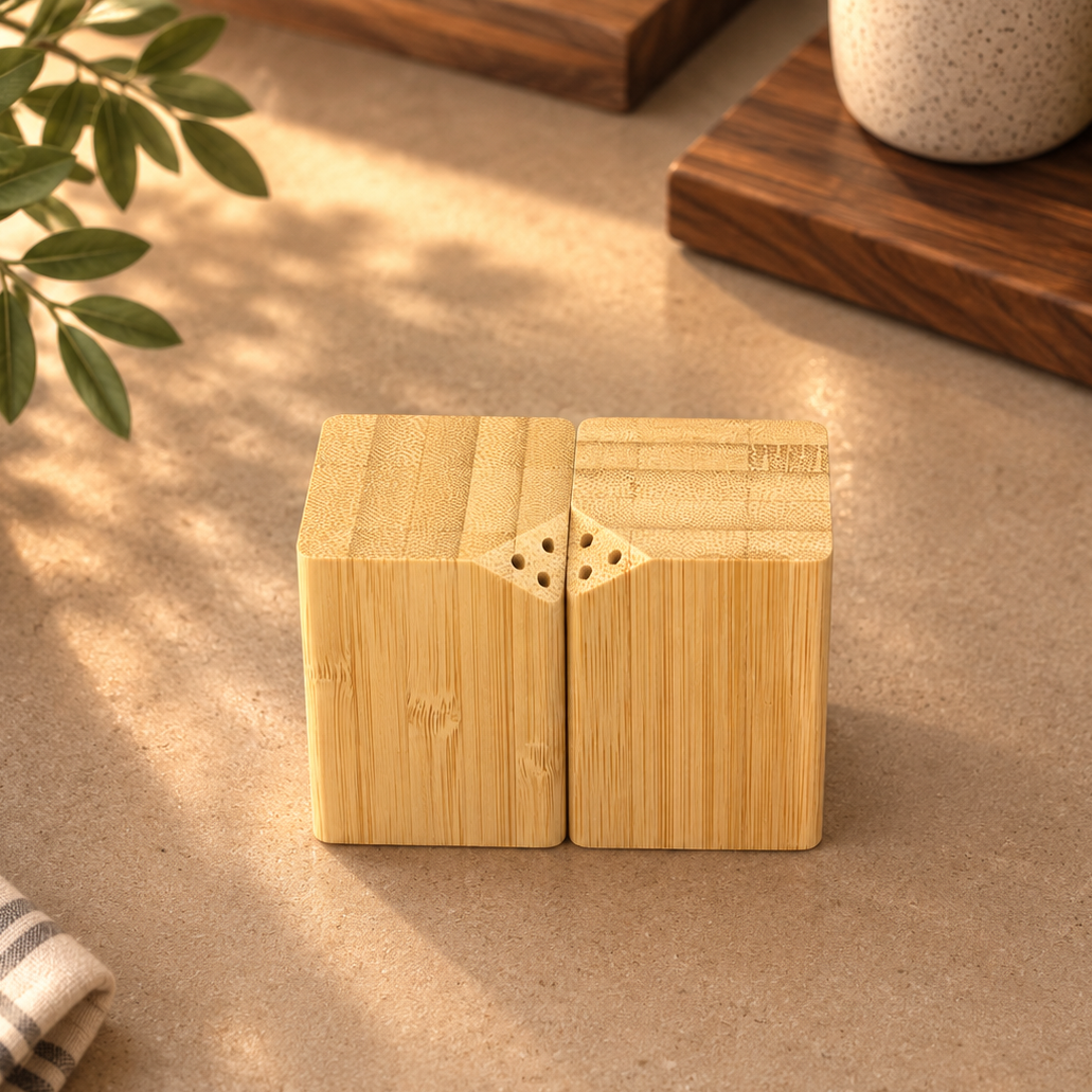 نمکپاش چوبی بامبو مگنتی (وارداتی)