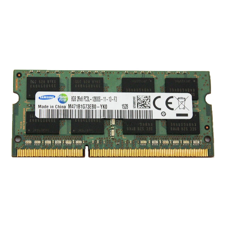رم لپ تاپ DDR3 تک کاناله 1600 مگاهرتز CL11 سامسونگ مدل PC3L ظرفیت 8 گیگابایت
