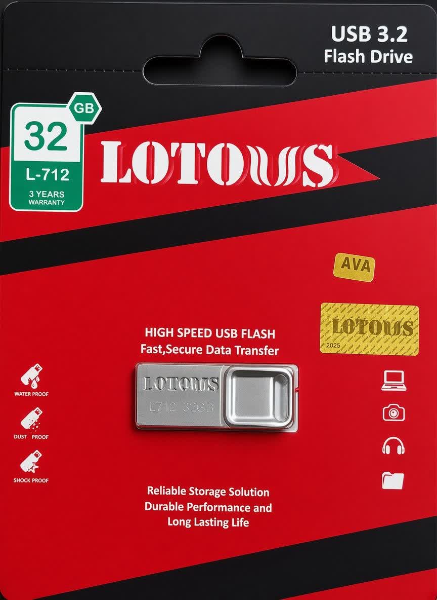 فلش مموری USB 3.2 لوتوس مدل L712 ظرفیت 32 گیگابایت