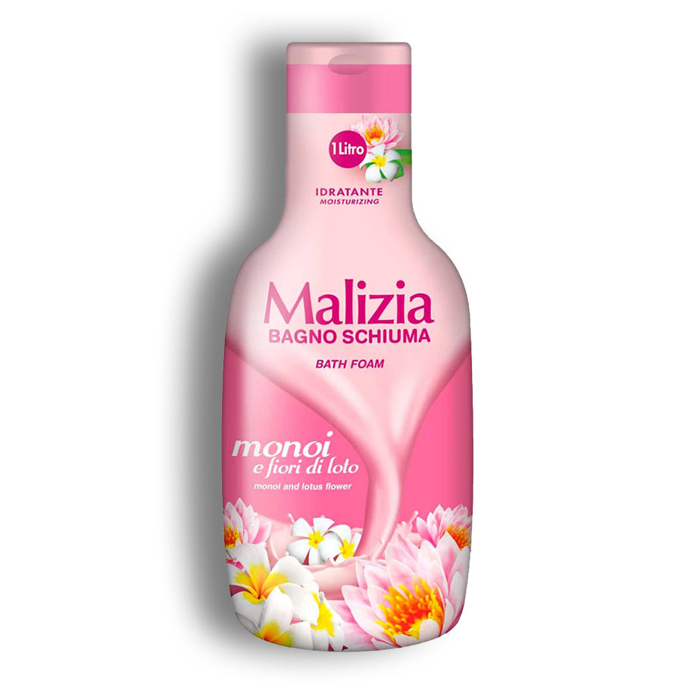 فوم شست و شوی بدن Malizia مدل Moisturizing حاوی رایحه گلبرگ نیلوفر حجم 1000 میل مدل 1