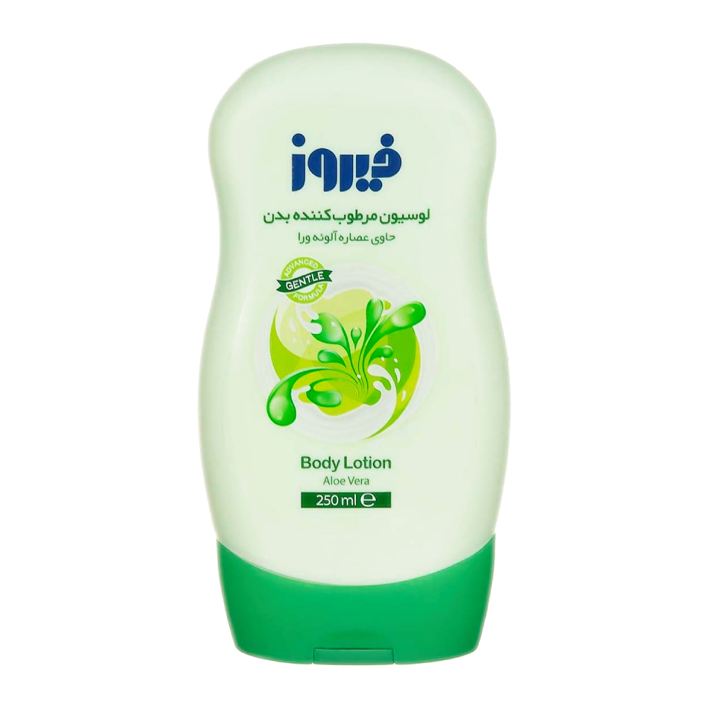لوسیون مرطوب کننده بدن فیروز Firooz مدل Aloe Vera حاوی عصاره آلوئه ورا حجم 250 میل مدل 1