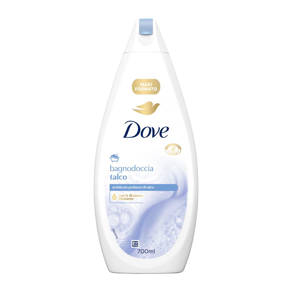 شامپو بدن داو Dove مدل Bagnodoccia Talco حاوی پودر تالک حجم 700 میل مدل 1