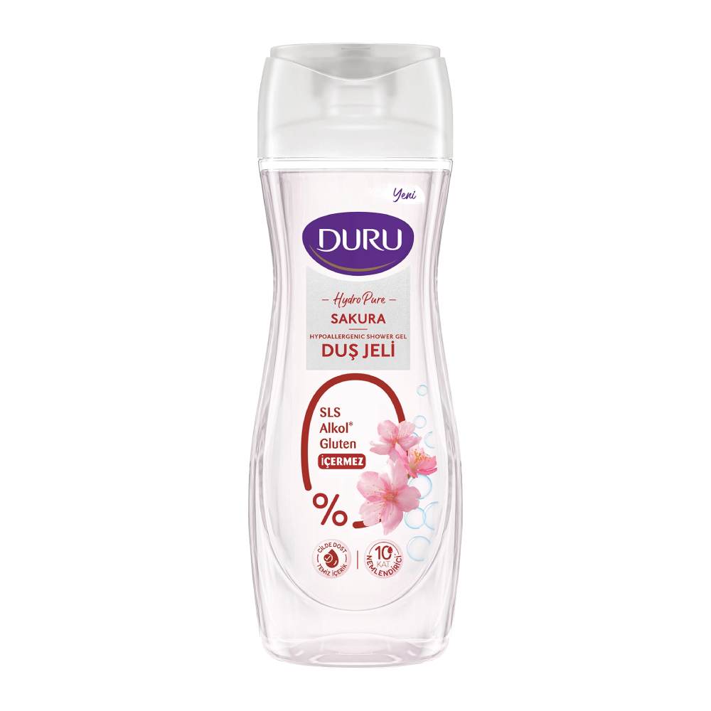 شامپو بدن دورو Duru سری Hydro Pure مدل Sakura رایحه شکوفه گیلاس حجم 450 میل مدل 1