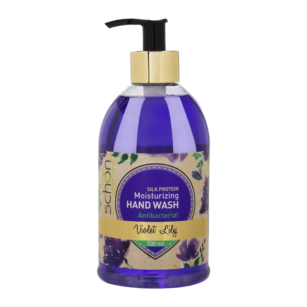 مایع دستشویی شون Schon مدل Violet Lily مرطوب کننده پوست حجم 500 میل مدل 1