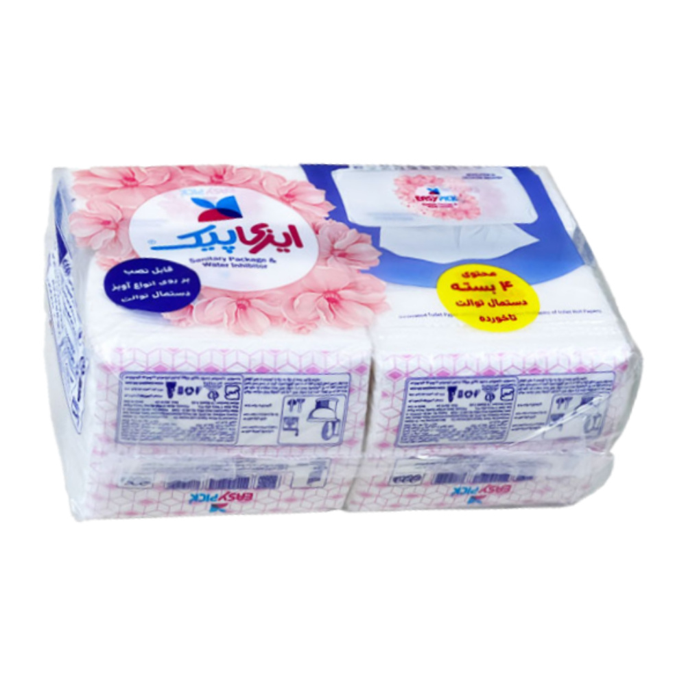 دستمال توالت تا خورده ایزی پیک Easy Pick هنگر دار بسته 4 عددی مدل 1
