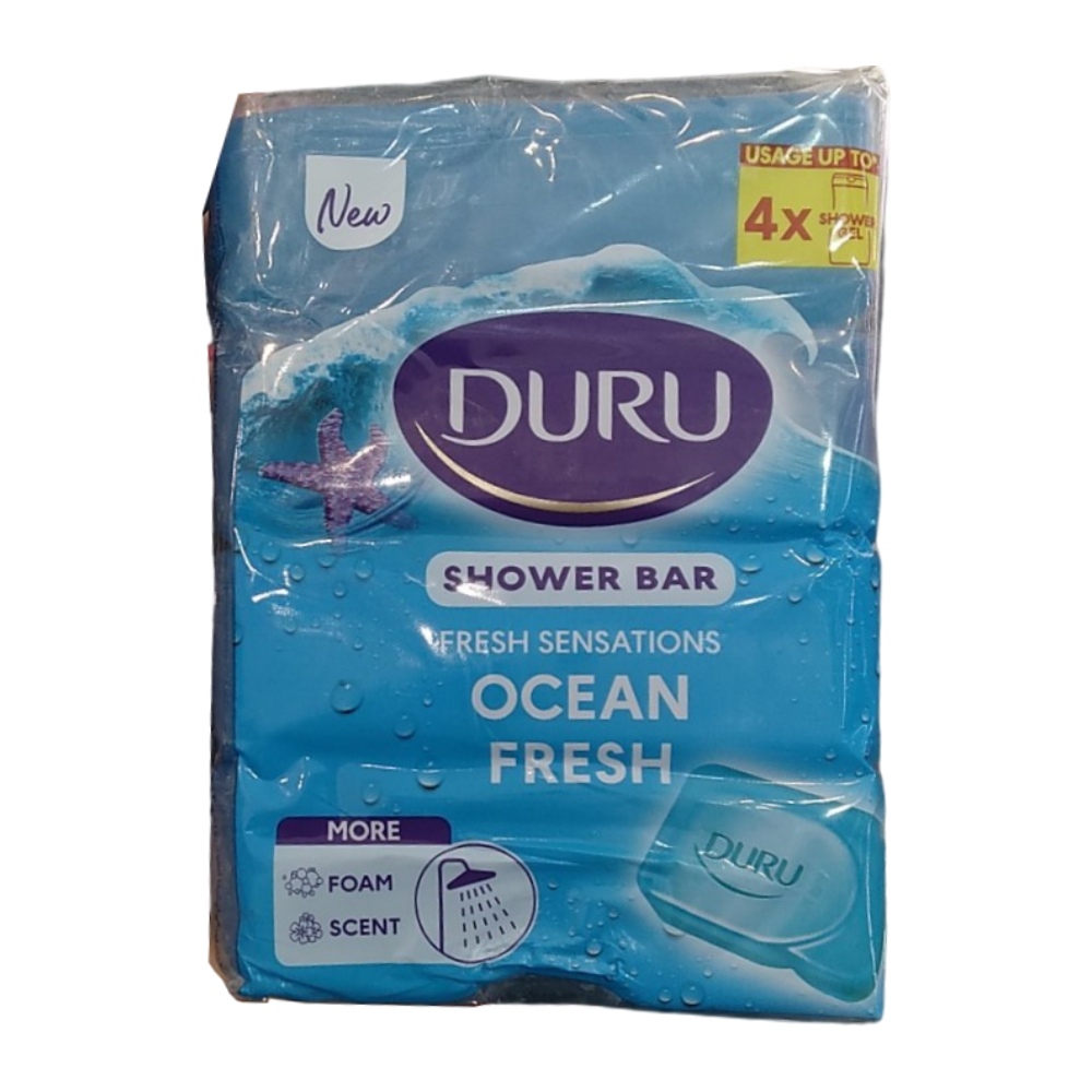 صابون حمام دورو Duru مدل Ocean رایحه اقیانوس بسته 4 عددی وزن 600 گرم مدل 1
