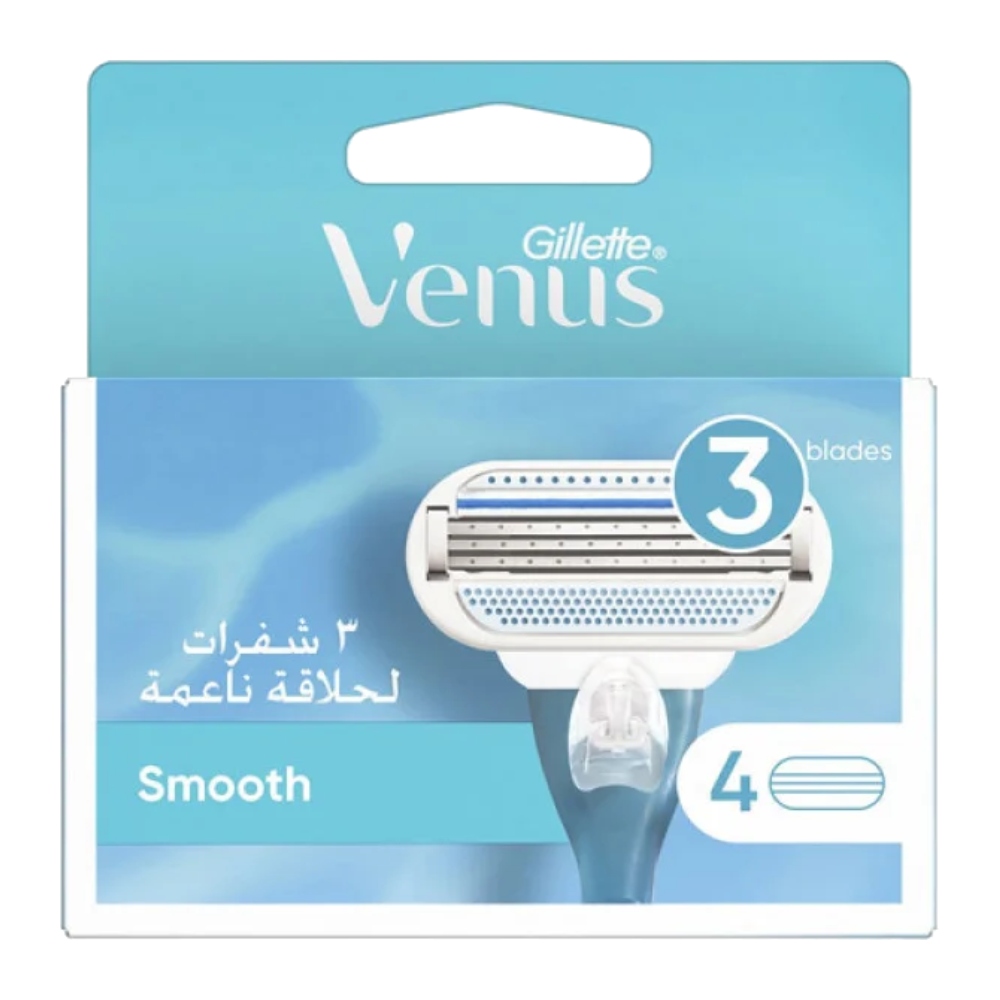 تیغ یدک ژیلت Gillette سری Venus مدل Smooth تعداد 4 عدد مدل 1