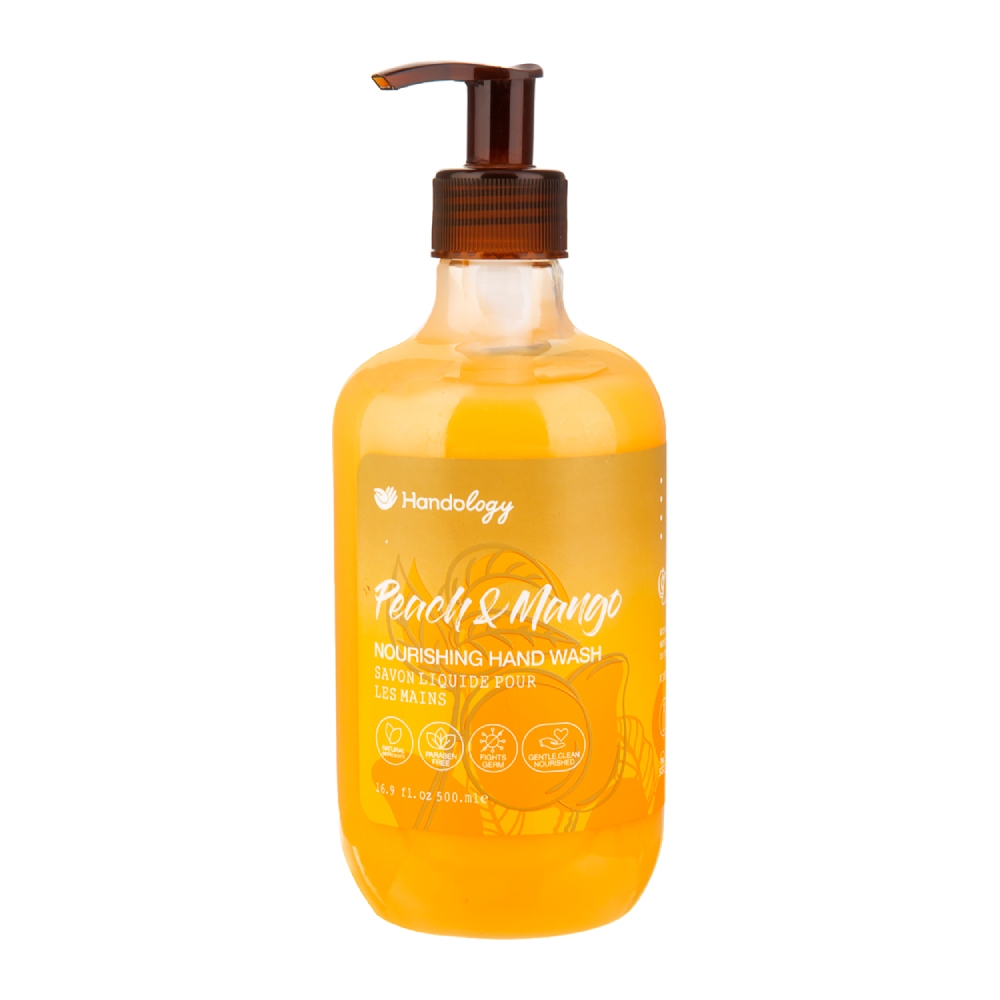 مایع دستشویی هندولوژی Handology مدل Peach And Mango رایحه هلو و انبه حجم 500 میل مدل 1