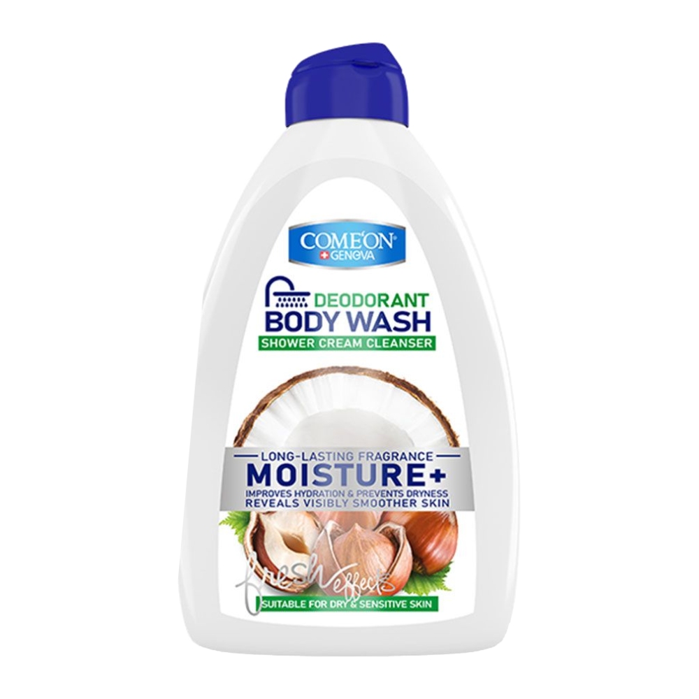 شامپو بدن کامان ComeOn مدل Moisture مناسب پوست خشک و حساس حجم 510 میل مدل 1