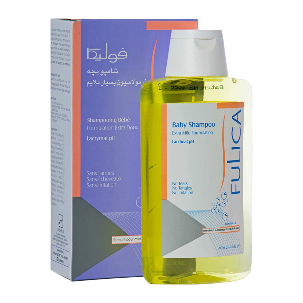 شامپو بچه فولیکا Fulica مدل Calendula حاوی عصاره کالاندولا حجم 200 میل مدل 1