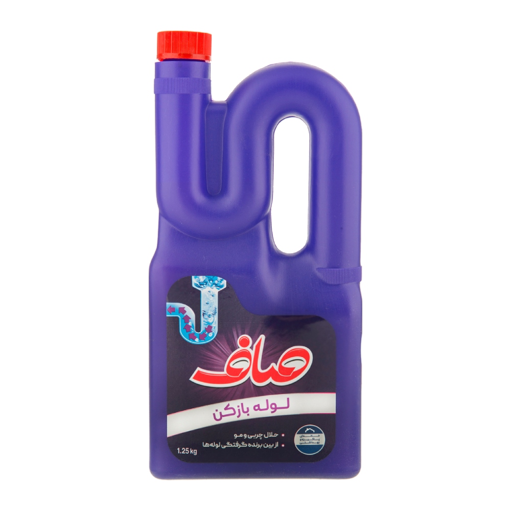 مایع لوله باز کن صاف Saaf از بین برنده گرفتگی لوله ها وزن 1250 گرم مدل 1