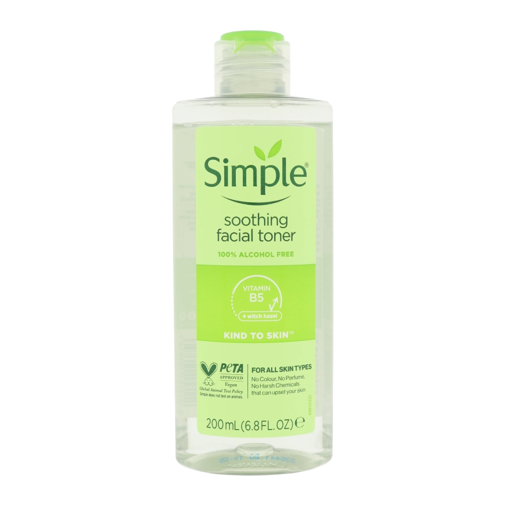تونر تسکین دهنده سیمپل Simple مدل Soothing آبرسان حجم 200 میل مدل 1