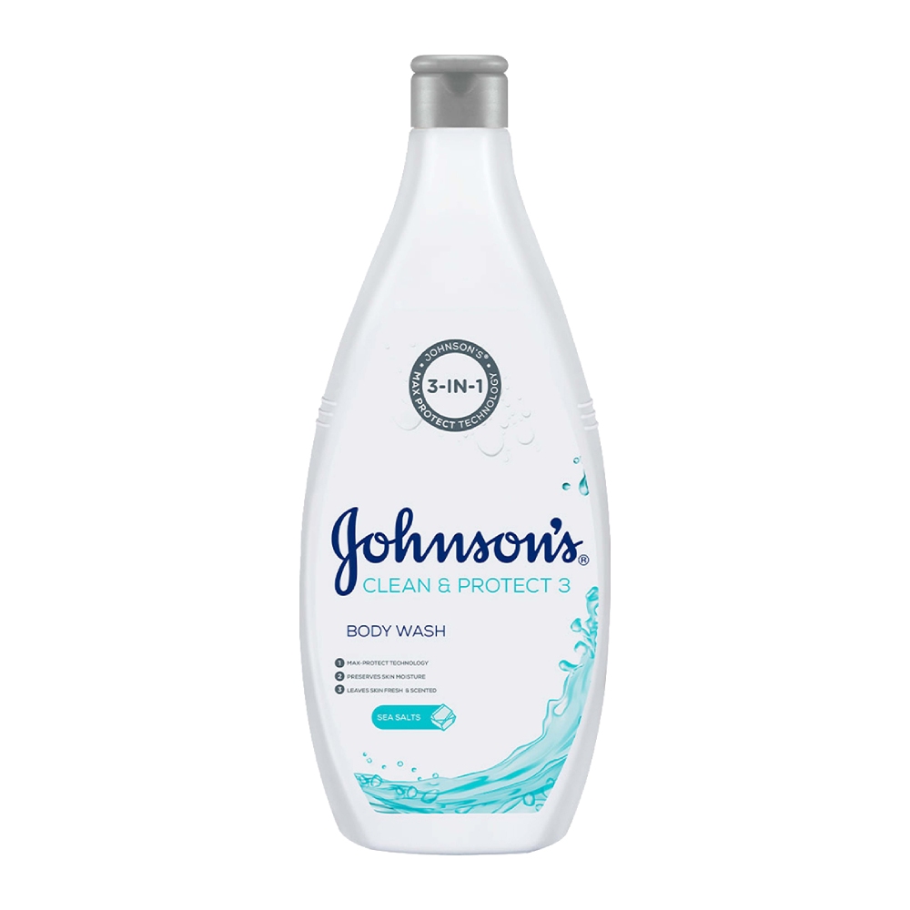 شامپو بدن سه در یک جانسون Johnsons مدل Sea Salt حاوی نمک دریایی حجم 750 میل مدل 1