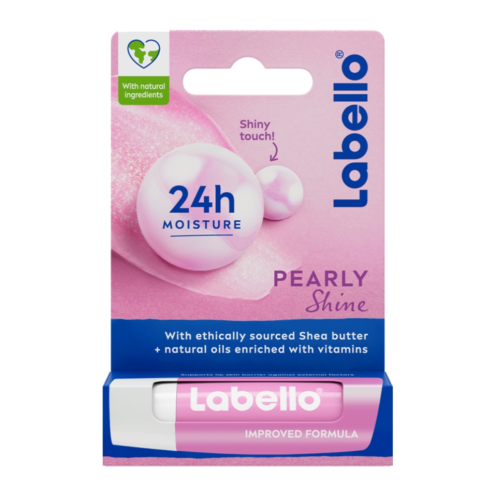بالم لب Labello مدل Pearly Shin مناسب انواع پوست وزن 4.8 گرم مدل 1