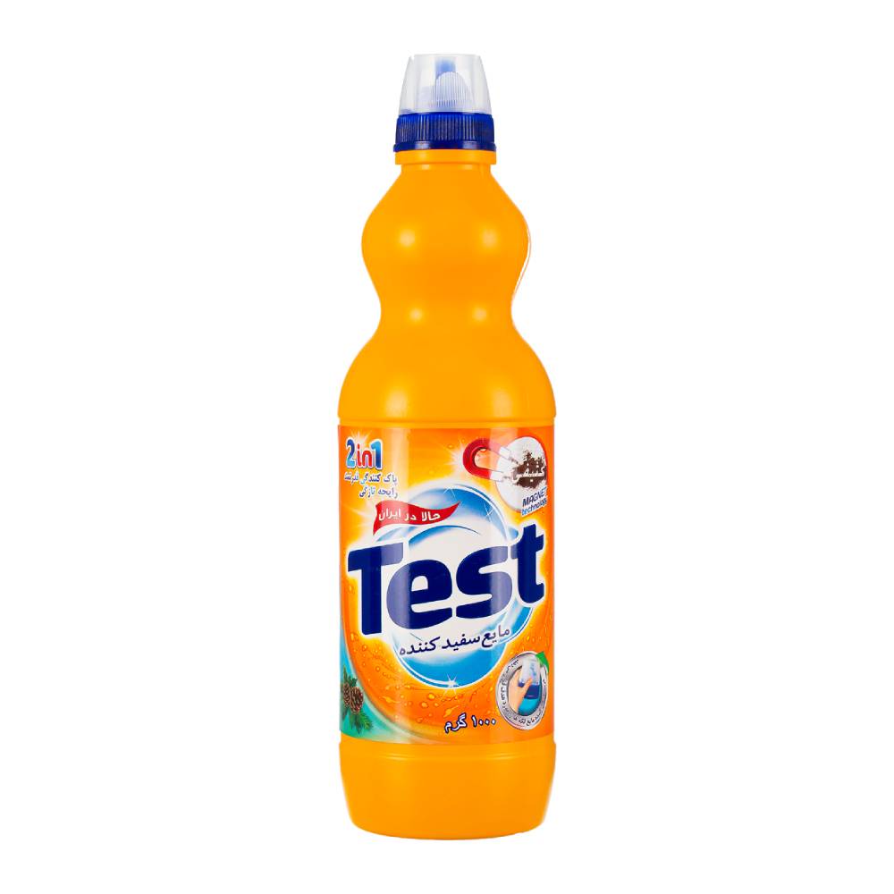 مایع سفید کننده تست Test مدل 2In1 ضد عفونی کننده وزن 1000 گرم مدل 1