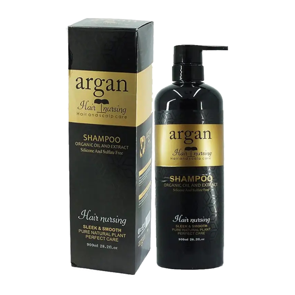شَامپو موی سر Hair Nursing مدل Argan حاوی روغن آرگان حجم 900 میل مدل 1