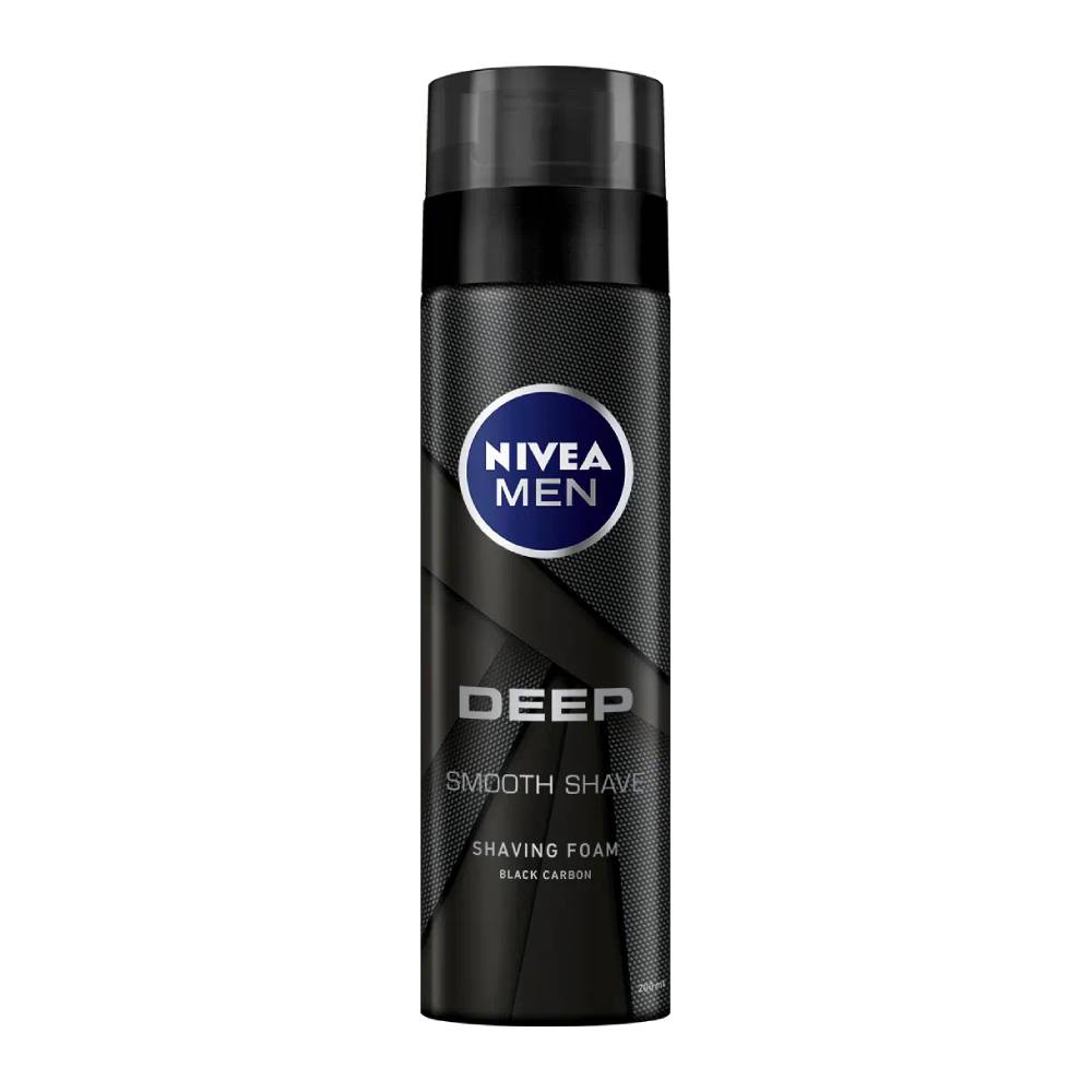 فوم اصلاح صورت نیوآ Nivea مدل Deep حاوی کربن سیاه حجم 200 میل مدل 1