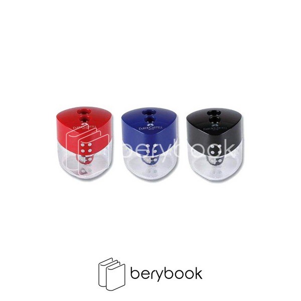 faber castell / فابر کاستل / تراش / دو سوراخ / grip auto sharpener / آبی / 183101